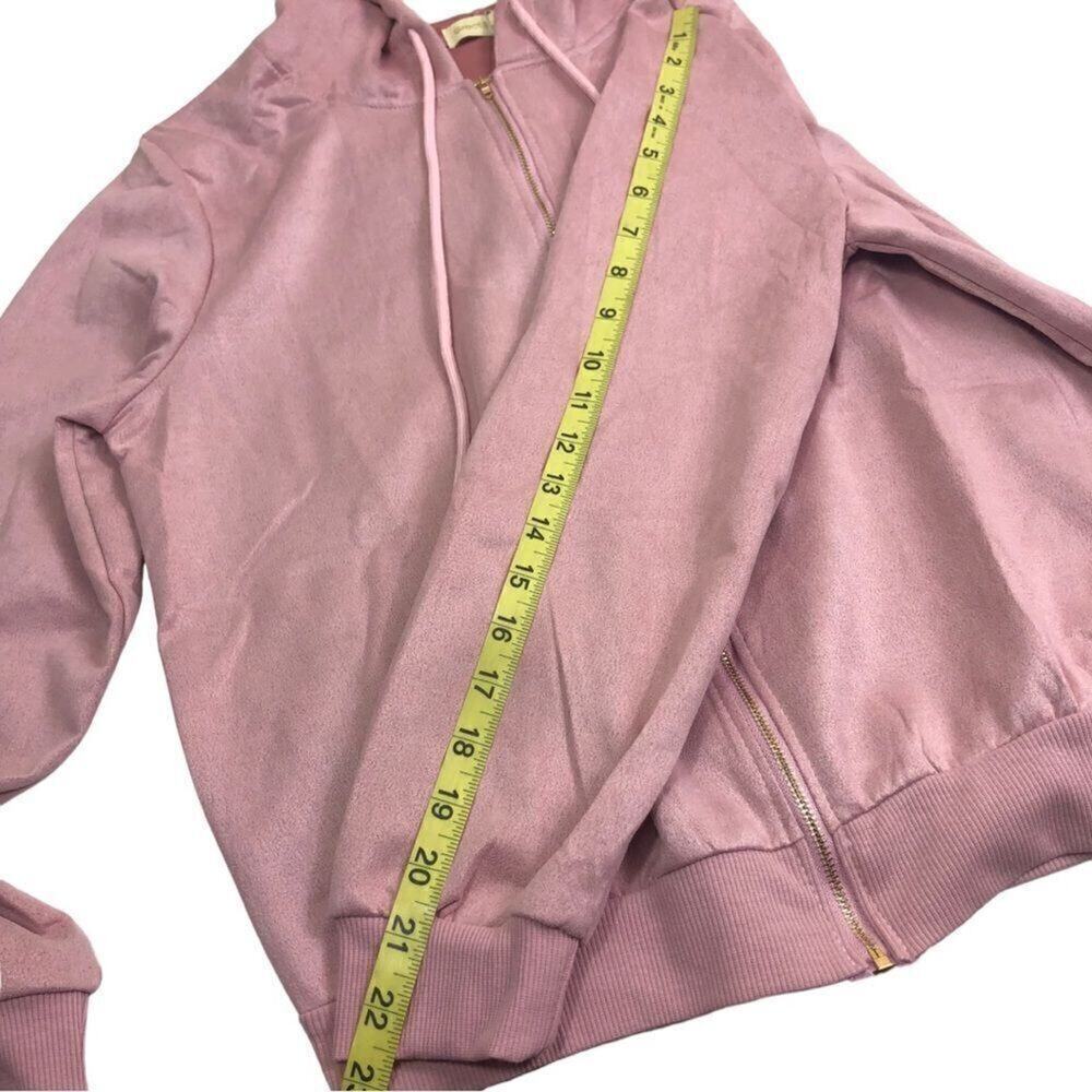 Designer Pink Embroidered Hooded Jacket - Picture 10 of 11
